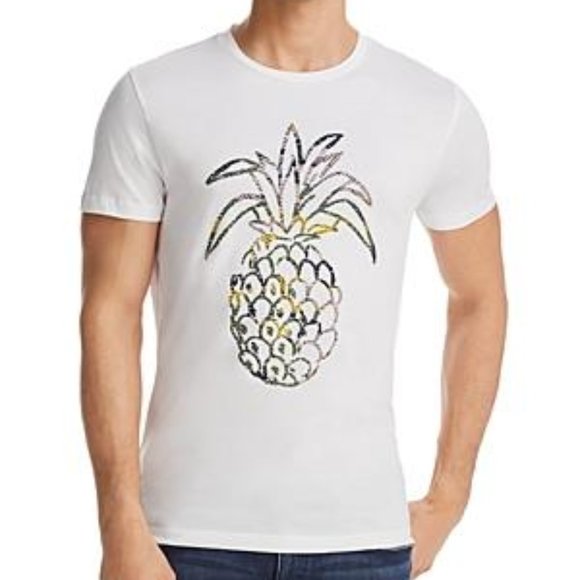 Hugo Boss Pineapple Print Crewneck T-Shirt Size La